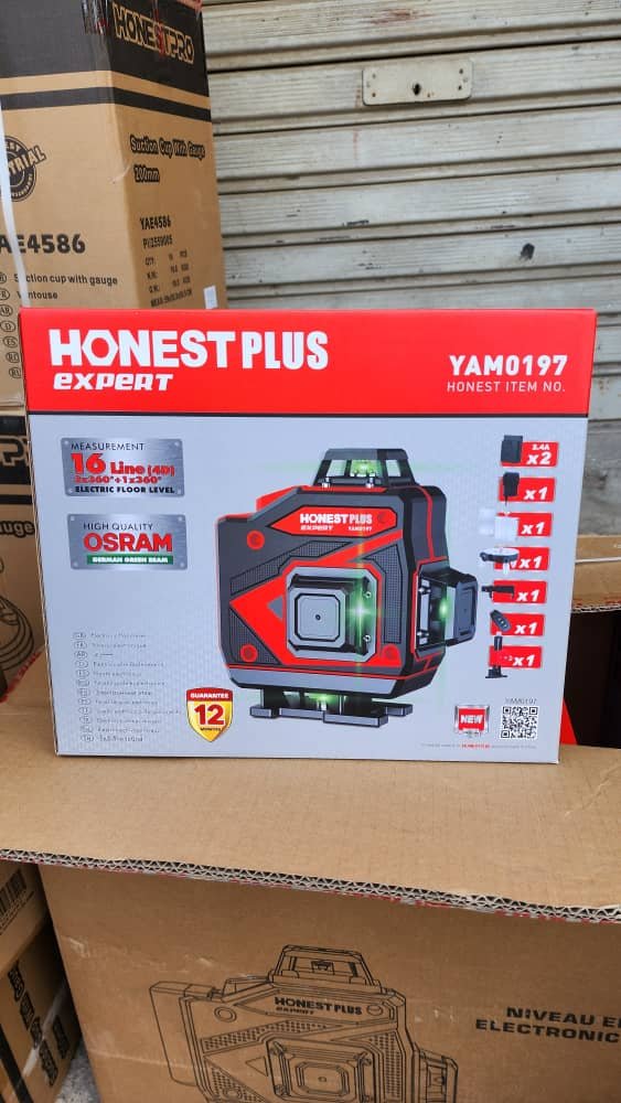 نيفو لازار هوناست بلوس 16لين 4د
niveau laser honest plus 16lign 4d – Image 3